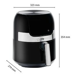 ALPINA Horkovzdušná fritéza s digitálním displejem 3,5 l, 1400 W ED-224641