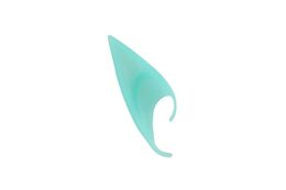 Uši/ucho elfí 2ks latex 12cm tyrkysové na kartě karneval