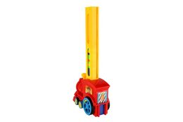Lokomotiva/Vlak domino stavěcí plast 16cm na baterie se zvukem se světlem v krabici 33x23,5x8cm