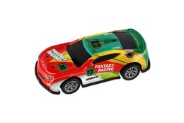 Auto závodní 6ks plast 7cm na zpětné natažení v sáčku