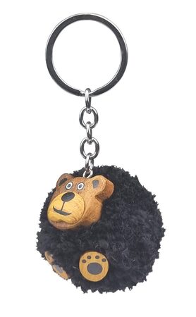 2Kids Toys Dřevěná klíčenka pompon Medvěd