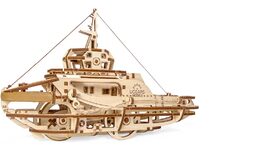 Ugears 3D dřevěné mechanické puzzle Remorkér