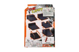 Skateboard prstový šroubovací s rampou plast různé druhy na kartě 20x29x7cm