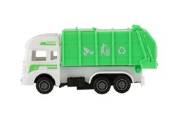 Auto městské služby plast 12cm na zpětné natažení 4 druhy 12ks v boxu
