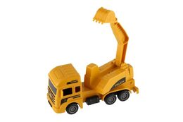 Auto stavební plast 12cm na zpětné natažení 4 druhy 12ks v boxu