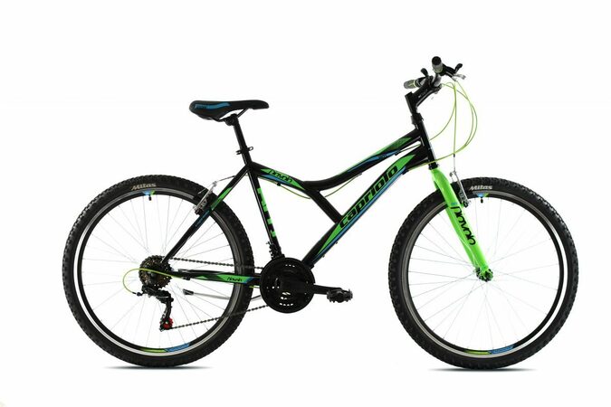 Horské jízdní kolo Capriolo DIAVOLO DX 600 26"/19" černo/zelená
