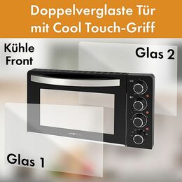 Clatronic KK 3786 minikuchyň,minitrouba 28L,2xplotýnky