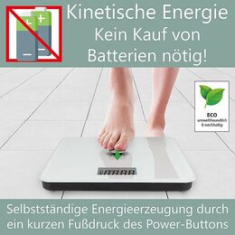 ProfiCare PW 3112 WH  Ekologická  kinetická osobní váha (bez baterií)