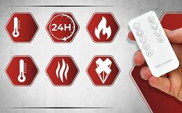 ProfiCare GKH 3118 konvektor skleněný bílý