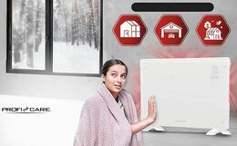ProfiCare GKH 3118 konvektor skleněný bílý
