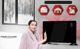 ProfiCare GKH 3119 konvektor skleněný černý
