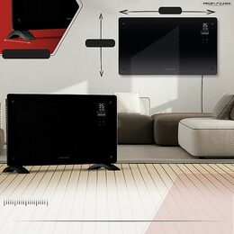 ProfiCare GKH 3119 konvektor skleněný černý
