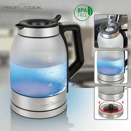 ProfiCook WKS 1215 G rychlovarná konvice sklo 1,7 l