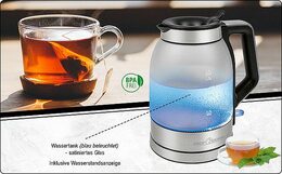 ProfiCook WKS 1215 G rychlovarná konvice sklo 1,7 l
