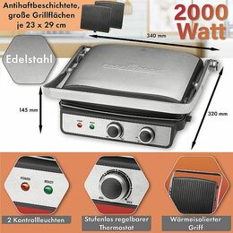 ProfiCook KG 1264 Kontaktní gril 2000W