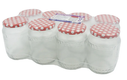 sklenice zavařovací 720ml TWIST 82 + víčka PUNTÍK (8ks)