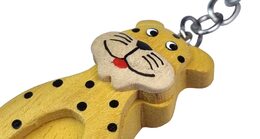 2Kids Toys Dřevěná klíčenka velká Leopard