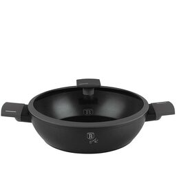 BERLINGERHAUS Pánev hluboká s titanovým povrchem a poklicí 28 cm Antracit Collection BH-8128