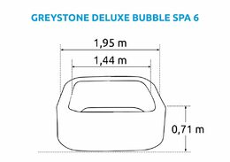 Nafukovací vířivka Intex Pure Spa - Bubble Greystone Deluxe 6 AP -po servisu