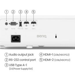 BenQ DLP Projektor TK710STi 4K UHD 3840x2160/3200 ANSI lm/600000:1/2×HDMI/95% Re