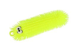 Housenka antistresová mačkací silikon 30cm na baterie se světlem 4 barev v sáčku 12ks v boxu