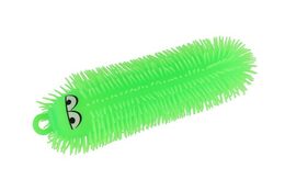 Housenka antistresová mačkací silikon 30cm na baterie se světlem 4 barev v sáčku 12ks v boxu