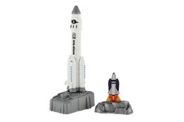 Raketoplán vystřelovací plast 19cm s dokem na kartě