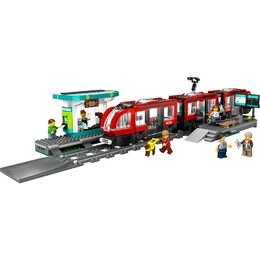 Tramvaj a zastávka v centru města 60423