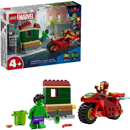 Iron Man s motorkou a Hulk 76287