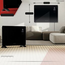 ProfiCare GKH 3118 konvektor skleněný černý