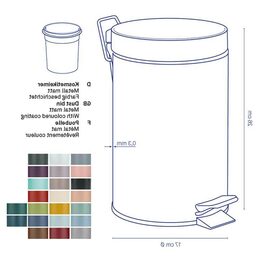 KELA Kosmetický koš Monaco kov modrá 3l KL-24292