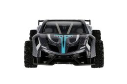 Auto RC sportovní plast 2,4GHz 20cm na baterie šedo-tyrkysové v krabici 24x12x14cm