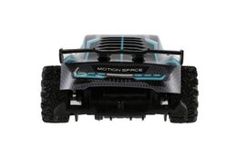 Auto RC sportovní plast 2,4GHz 20cm na baterie šedo-tyrkysové v krabici 24x12x14cm