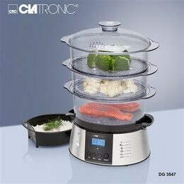 Clatronic DG3547 parní hrnec,nerez, LCD