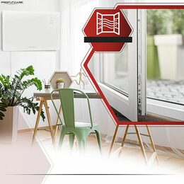 ProfiCare GKH 3119 konvektor skleněný bílý