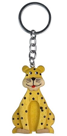 2Kids Toys Dřevěná klíčenka velká Leopard