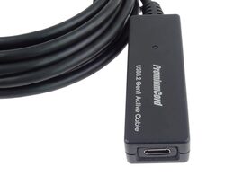 Kabel PremiumCord USB-C repeater prodlužovací Male-Female, 5Gbps 10m