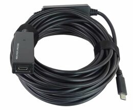 Kabel PremiumCord USB-C repeater prodlužovací Male-Female, 5Gbps 10m