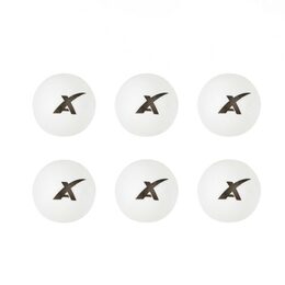 Míčky na stolní tenis/ping pong 6ks bílé plast 4cm v krabičce