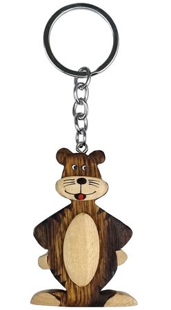 2Kids Toys Dřevěná klíčenka velká Tygr