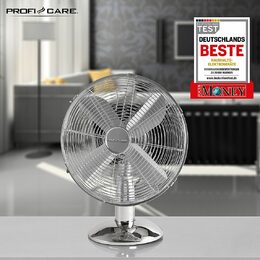 ProfiCare VL 3063 IX stolní ventilátor 30cm kovový