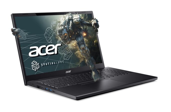 Ntb Acer Aspire 3D 15 SpatialLabs Edition (A3D15-71GM-55D6) i5-13420H, 15.6", RAM 16GB, SSD 1024 GB, NVIDIA® GeForce RTX™ 2050 - 4GB, Microsoft Windows 11 Pro - černý