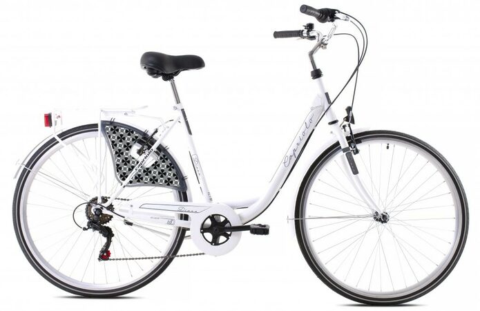 Městské jízdní kolo Capriolo Diana 28"/18 bílá-šedá