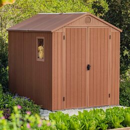 Zahradní domek Keter Darwin 6 x 8 hnědý, s podlahou