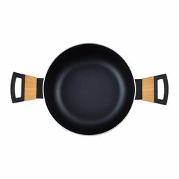 Hrnec BERGNER s nepřilnavým povrchem a poklicí 24 cm Earth Black