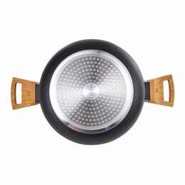 Hrnec BERGNER s nepřilnavým povrchem a poklicí 24 cm Earth Black