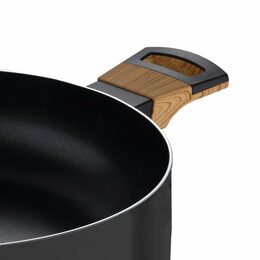 Hrnec BERGNER s nepřilnavým povrchem a poklicí 28 cm Earth Black