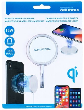 GRUNDIG Bezdrátová nabíječka magnetická 15W ED-224310