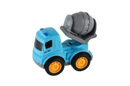 Auto stavební nákladní plast 9cm na setrvačník 4 druhy 12ks v boxu