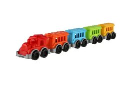 Lokomotiva/Vlak + 4 vagony plast v síťce 5x24x10cm